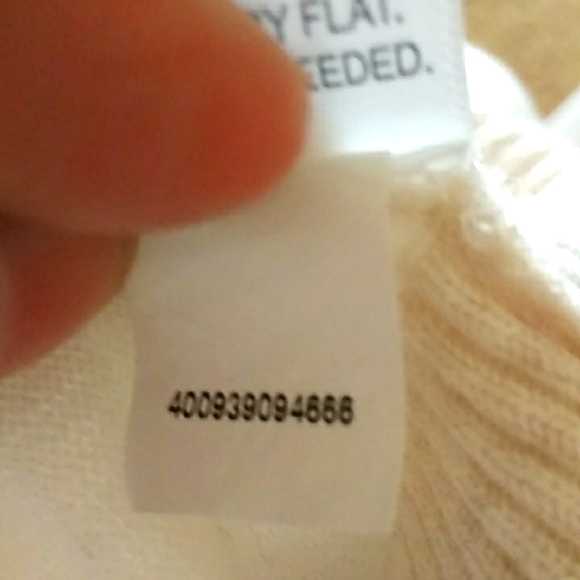 Apt 9 Wide Striped White/Beige Cowl Neck Pullover Sweater SZ L - Picture 9 of 9